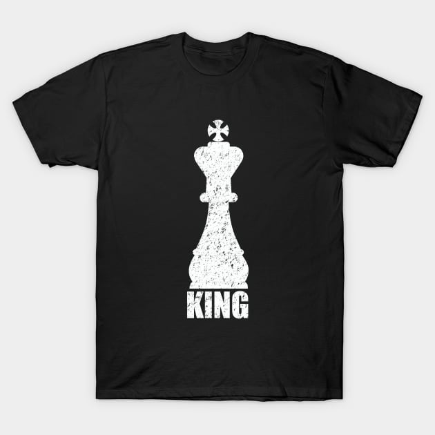 Chess - Chess Piece King T-Shirt by Kudostees